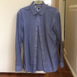 Banana Republic blue non iron button down shirt